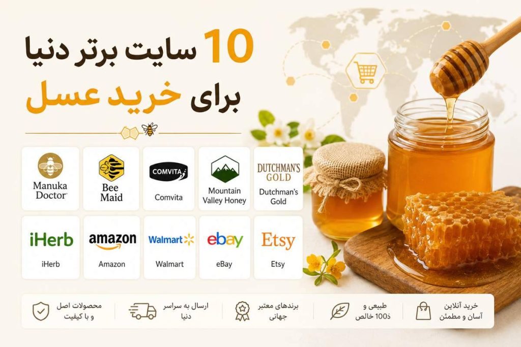 10سایت برتر دنیا برای خرید عسل