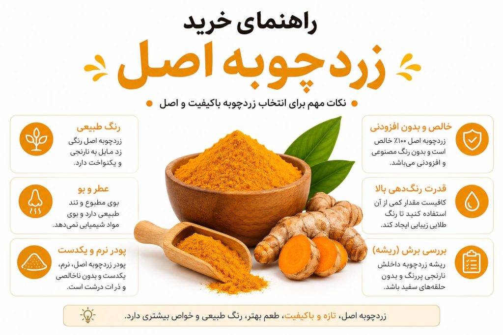راهنمای خرید زردچوبه اصل