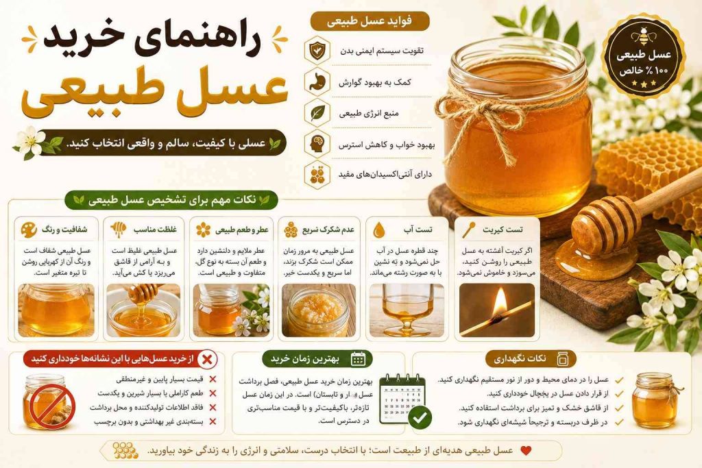 راهنمای خرید عسل طبیعی